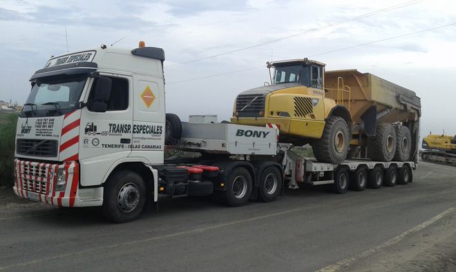 Grúas y Transportes Bony góndola de 3 y 5 ejes